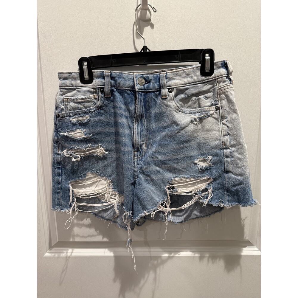 American Eagle Denim Shorts Women’s 6 Blue Jean Cut Off Raw Hem Distressed